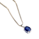 Elegant Blue Sapphire Pendant
