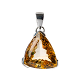 Charming Triangle Citrine Pendant