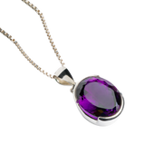 Alluring Circular Amethyst Pendant