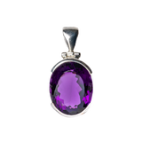 Alluring Circular Amethyst Pendant