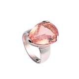 Rose Quartz Tear Drop Ring