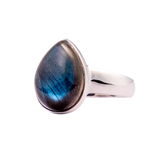 Medium Teardrop-Shaped Labradorite Ring