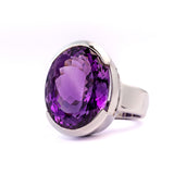 Amethyst oval Ring