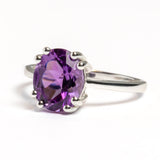 Round Amethyst Ring