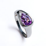 Medium Soft-Shaped Amethyst Ring
