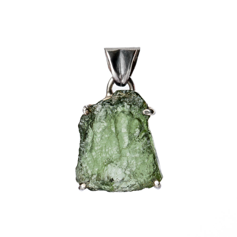Unique Raw Moldavite Pendant