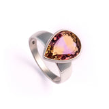 Medium Teardrop-Shaped Ametrine Ring