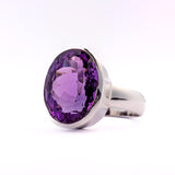 Amethyst oval Ring