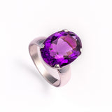 Amethyst oval Ring