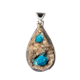 Dynamic Blue Apatite Pendant