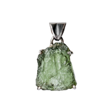 Unique Raw Moldavite Pendant