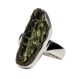 Raw Moldavite Ring