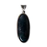 Sleek Black Obsidian Pendant