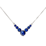 V-Shaped Sapphire Necklace
