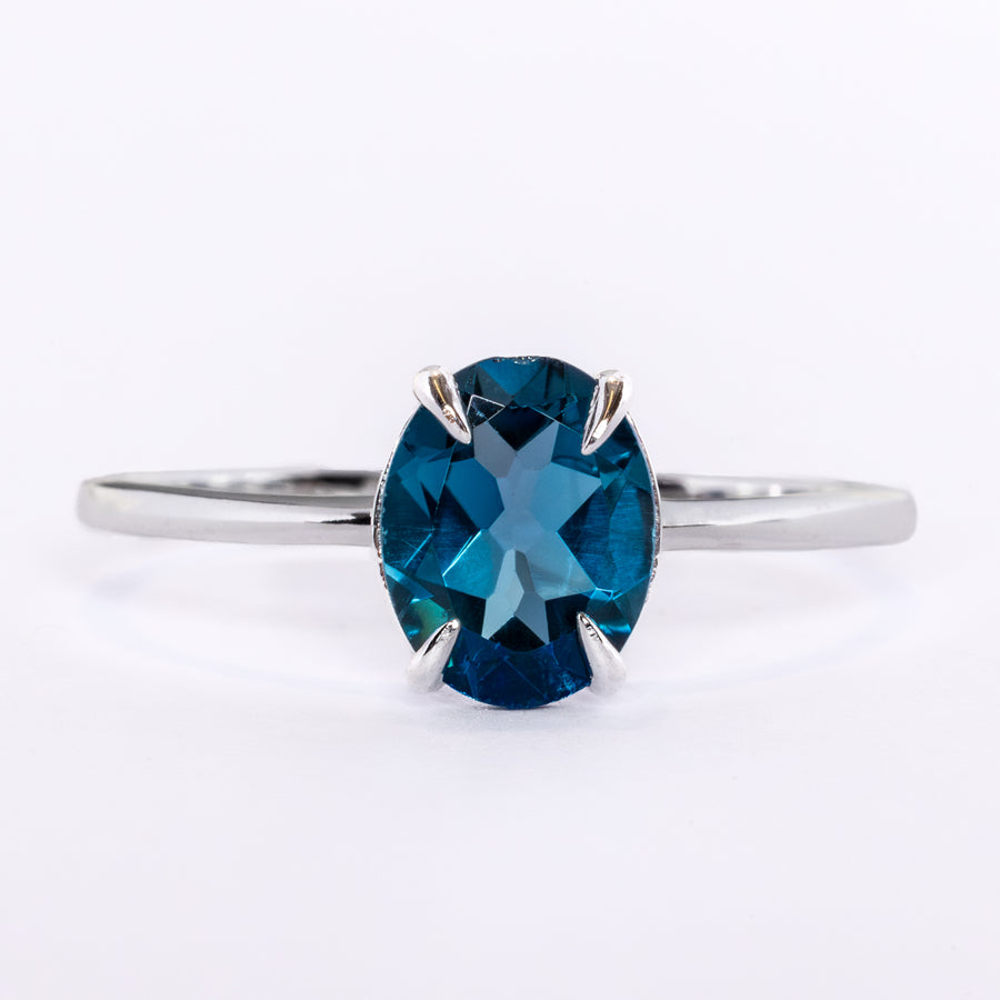 Petite Oval Topaz Ring
