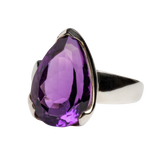 Teardrop Amethyst Ring